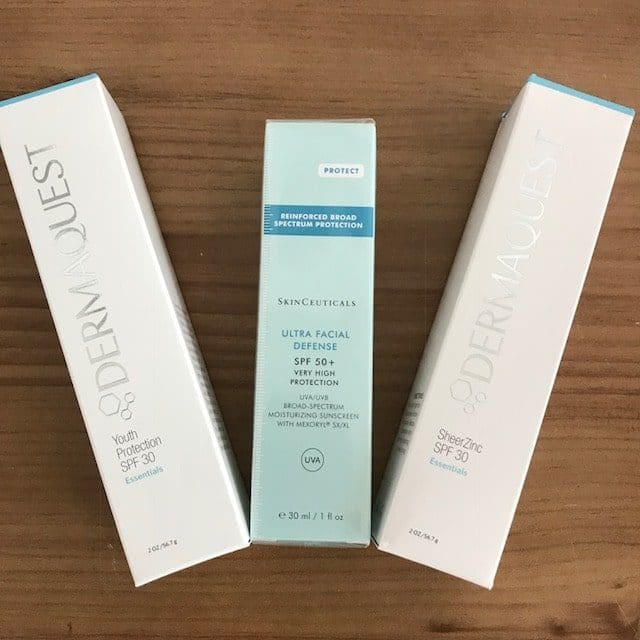 Dermaquest and Skinceuticals SPF protection
